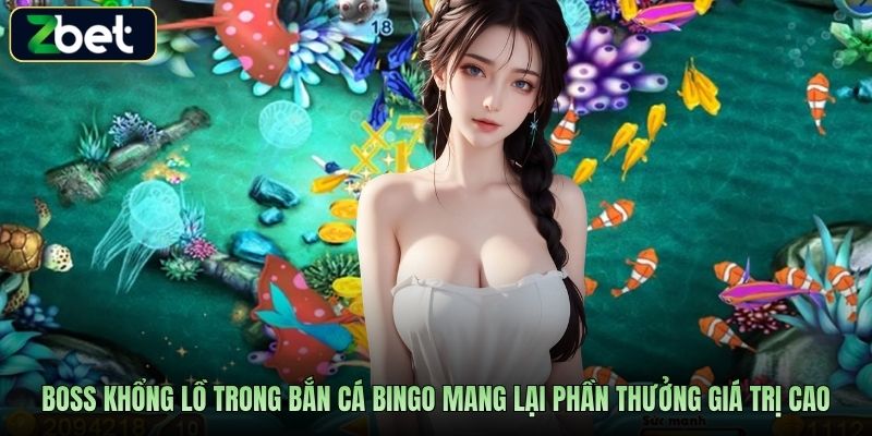 Boss khổng lồ trong bắn cá Bingo mang lại phần thưởng giá trị cao