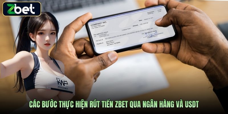 Các bước thực hiện rút tiền Zbet qua ngân hàng và USDT