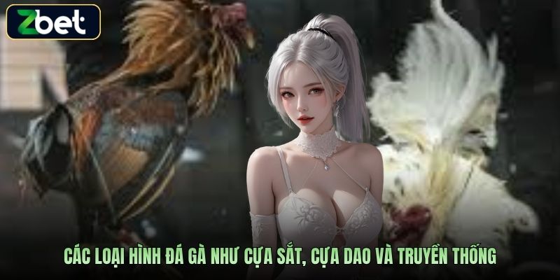 Các loại hình đá gà như cựa sắt, cựa dao và truyền thống