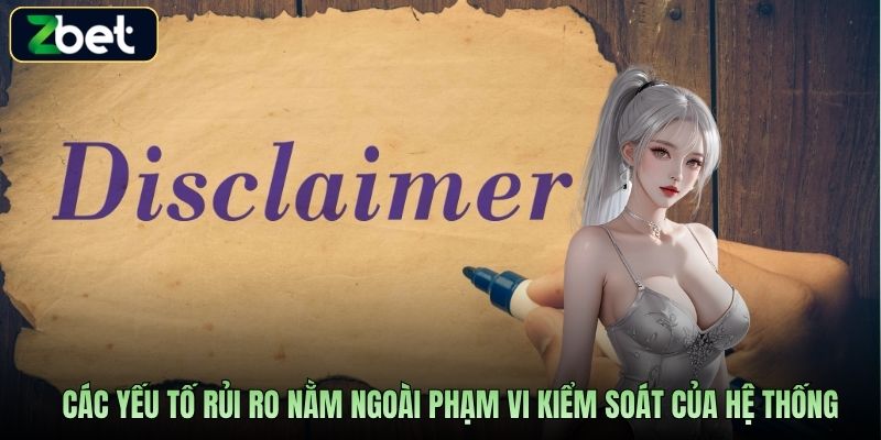 Các yếu tố rủi ro nằm ngoài phạm vi kiểm soát của hệ thống