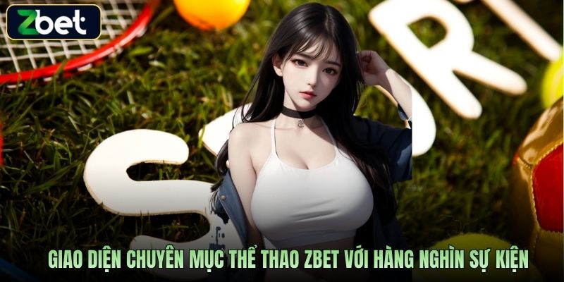 Giao diện chuyên mục thể thao Zbet với hàng nghìn sự kiện